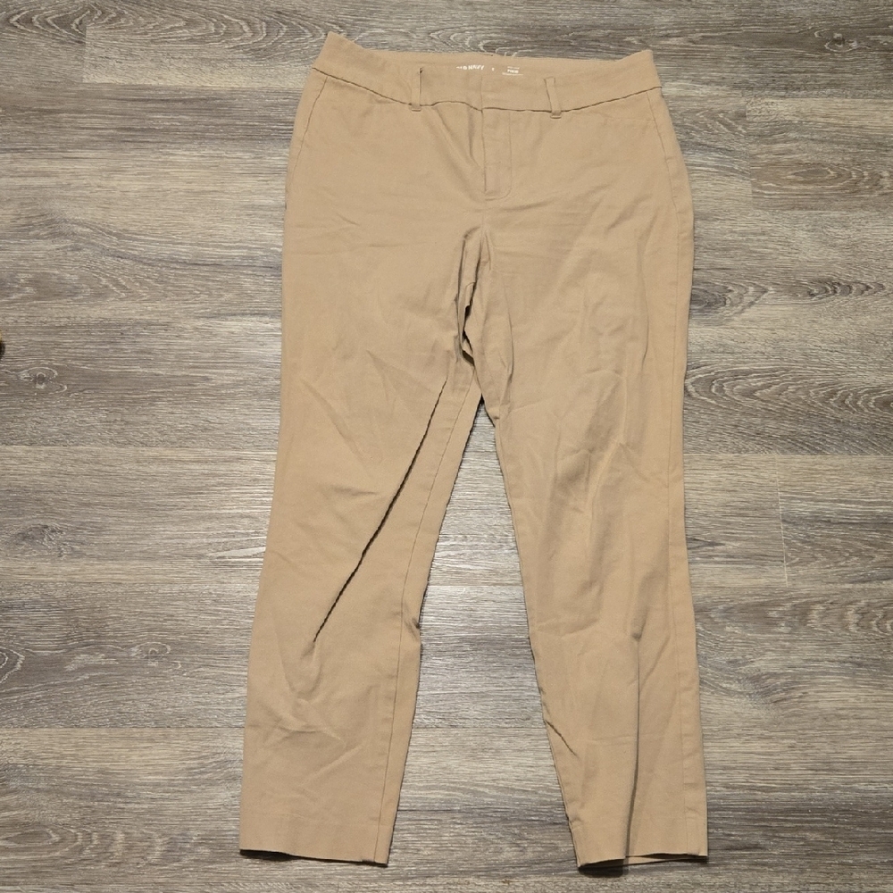 Old Navy High Rise Khaki Pixie Pants Sz 8